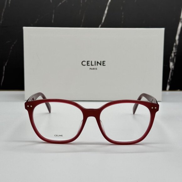 NEW CL50099I 069 CELINE WOMEN EYEGLASSES RED EYEWEAR CELINE - Picture 1 of 10